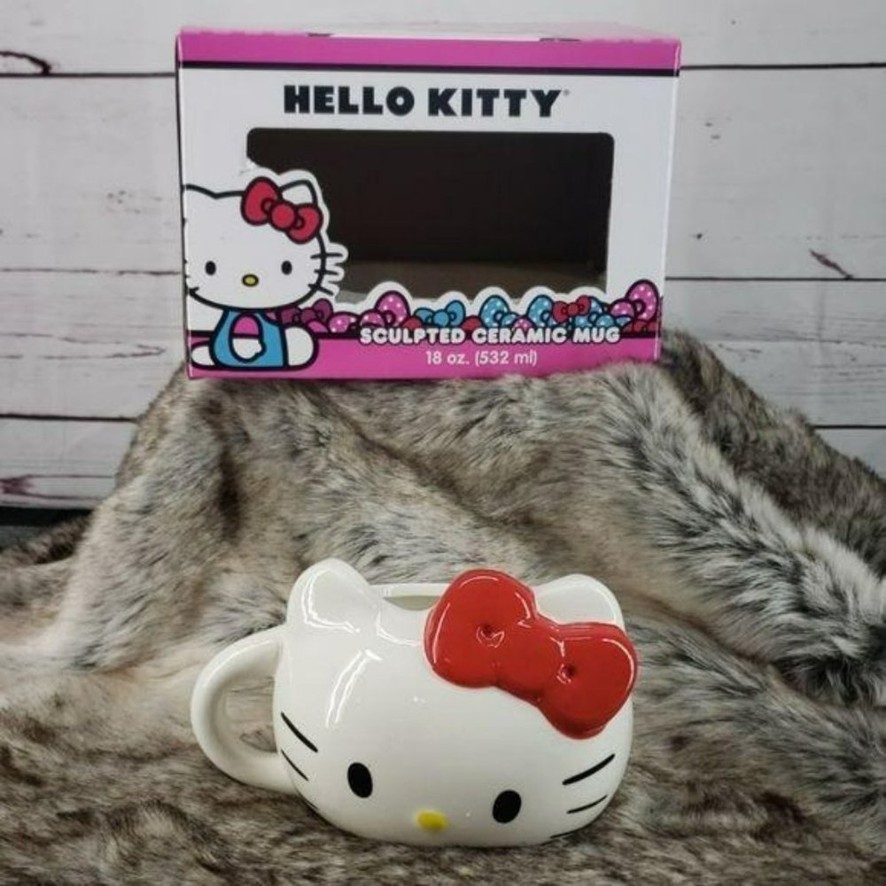 Hello Kitty Sculpted Ceramic coffee cup Mug